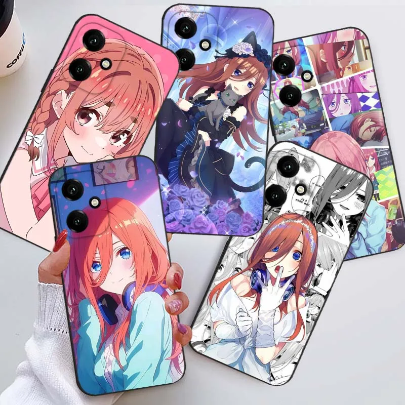 Miku Nakano Anime para Huawei Honor 9X 9A 8A 8X 80 70 60 50 SE Lite Pro Plus Flat Prime 5G funda de teléfono