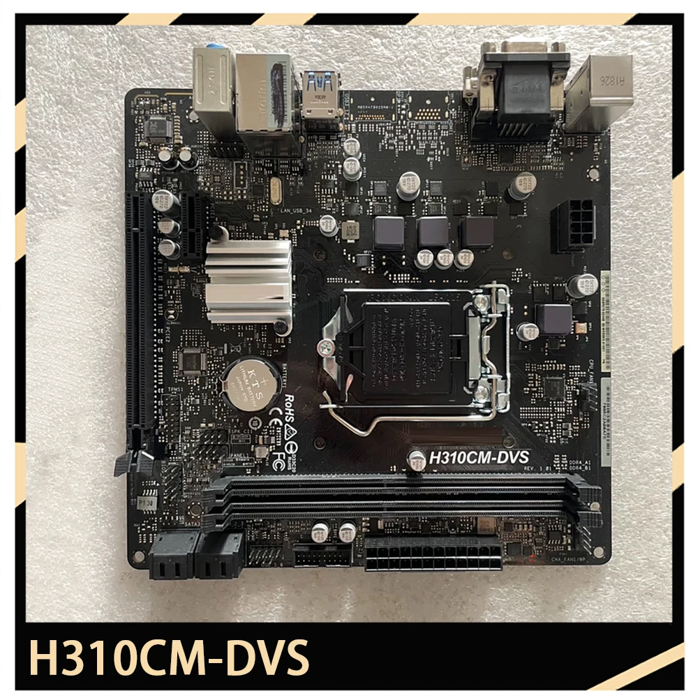 Para la placa base industrial AS-Rock admite DDR4 H310CM-DVS de 8. a y 9 a generación