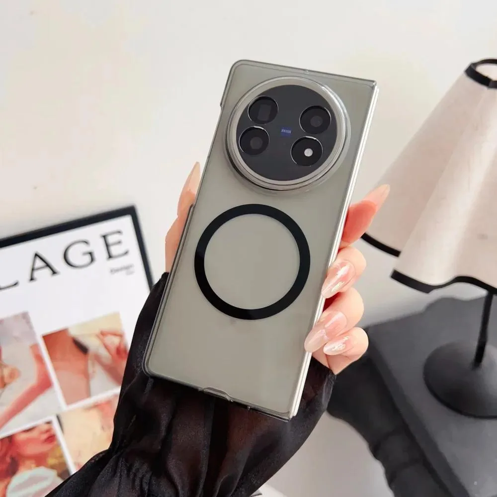 Funda magnética transparente para VIVO X Fold 5, Funda de carga inalámbrica, Funda ultrafina para VIVO X FOLD5