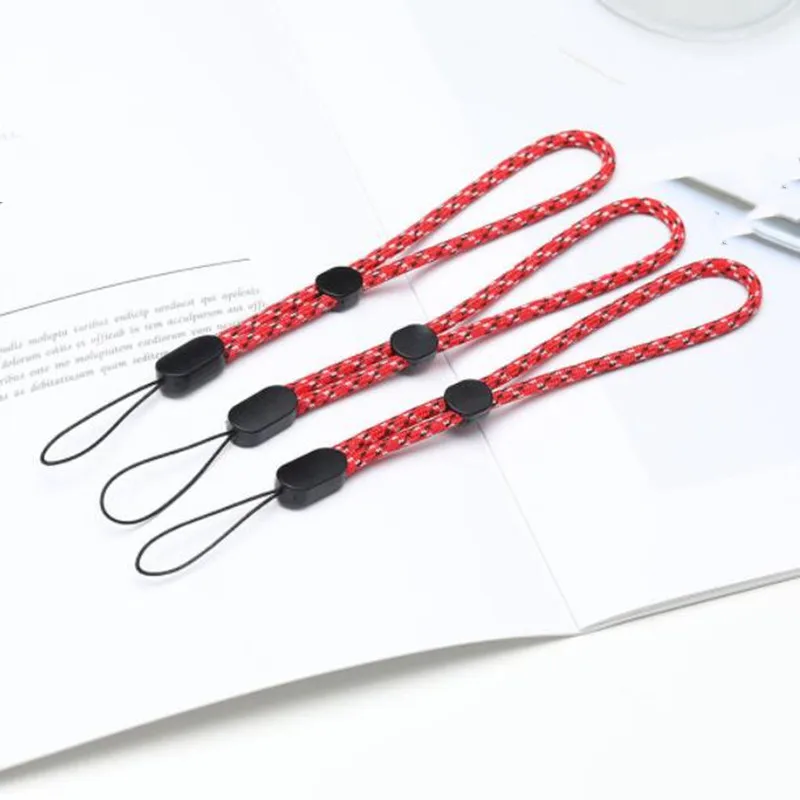 10 Uds correa de muñeca de mano cordón, correas de muñeca de nailon ajustables llavero cadena para soporte de funda de teléfono móvil, cámara, USB, insignia - imagen 5