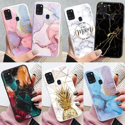 Funda Silicona Samsung Galaxy A21S – Textura Mármol Antigolpes