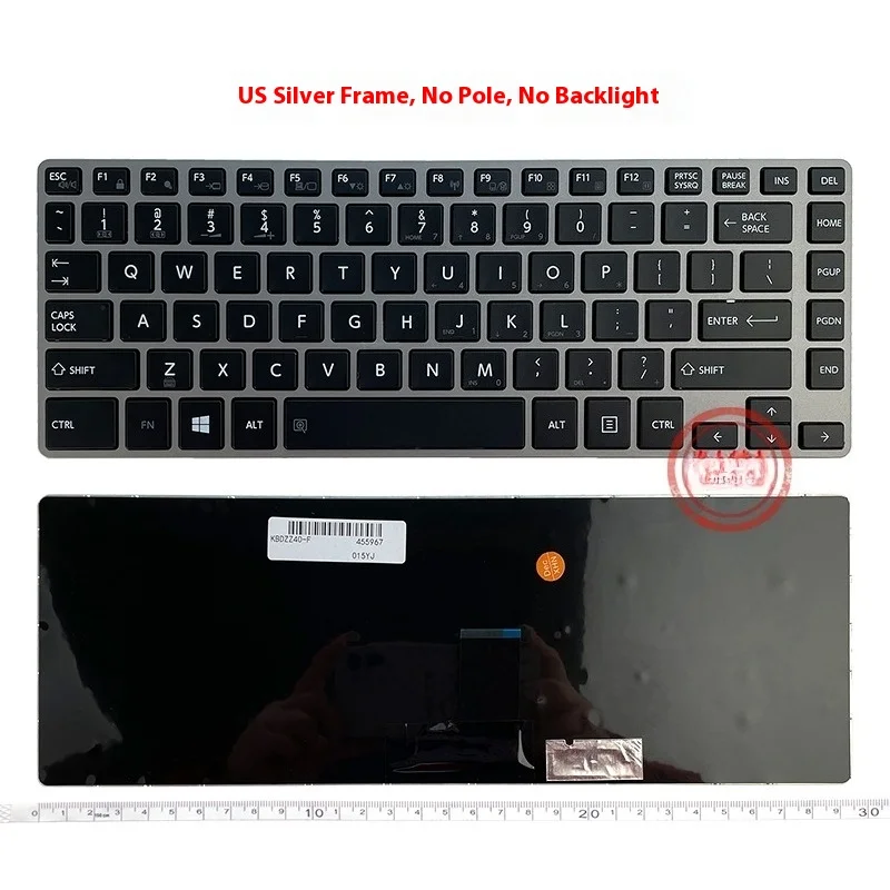 Teclado para ordenador portátil Toshiba Tecra z40-a-119 z40-a-16q z40-a-17j nsk-v20bn, sin retroiluminación, sin apuntar