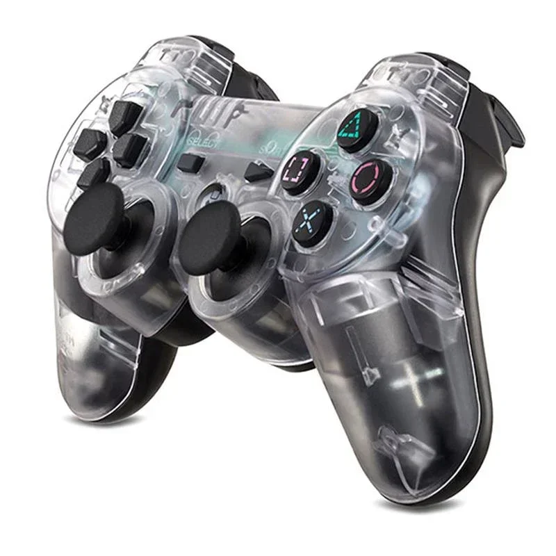 Controlador transparente inalámbrico para PS3, Gamepad con vibración de choque dual y sensor de movimiento Sixaxis para consola Playstation 3 - imagen 3