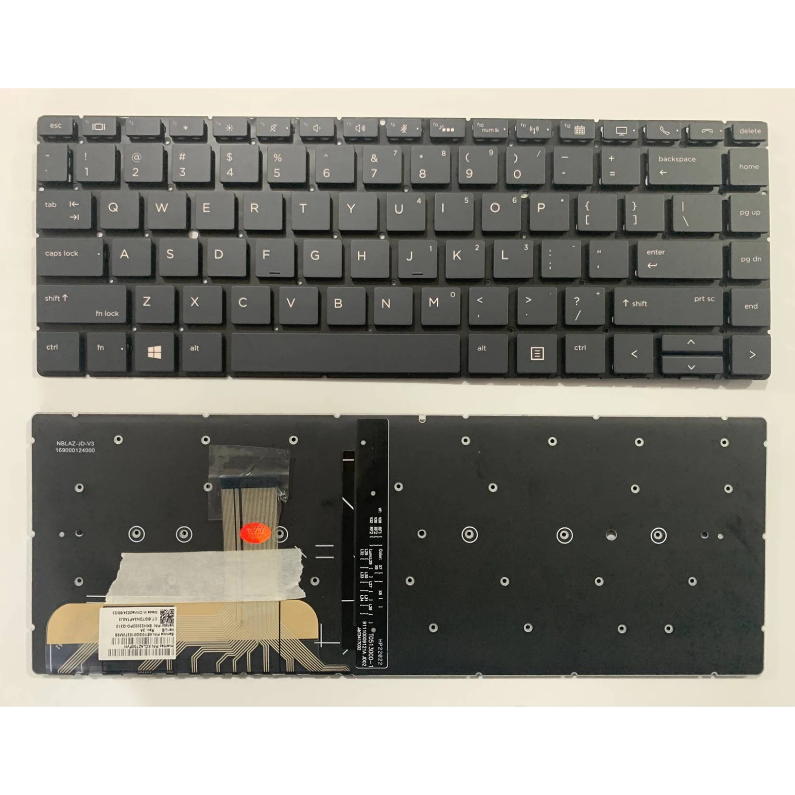 Teclado de ordenador portátil con diseño estadounidense para HP Elitebook L29072 041 161 031 1040 G4 1040 G5 L02268 - imagen 2