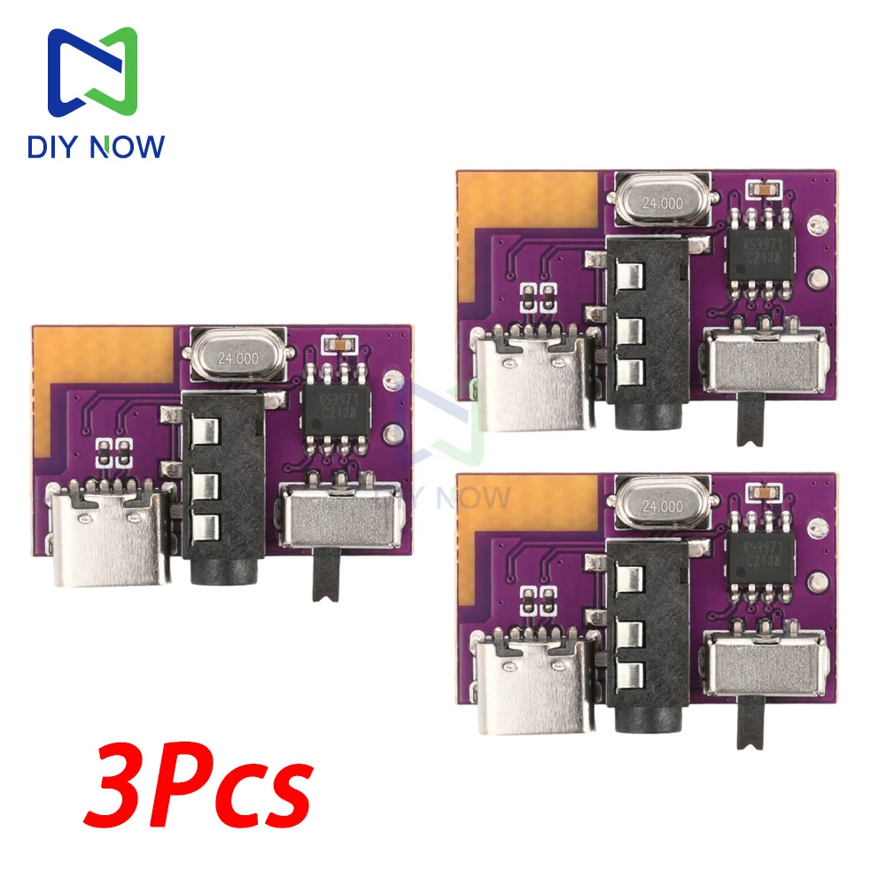 Módulo decodificador de audio Bluetooth de 5W, amplificador de audio mono DC 3,5 V-5V, compatible con emparejamiento TWS, interfaz tipo C, decodificador de audio