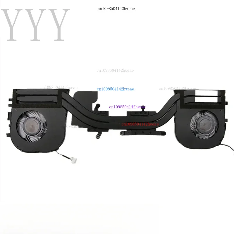 Ventilador de refrigeración y disipador de calor para CPU y GPU de ordenador portátil para Lenovo ThinkPad X1 Extreme 2a generación negro 02XR044