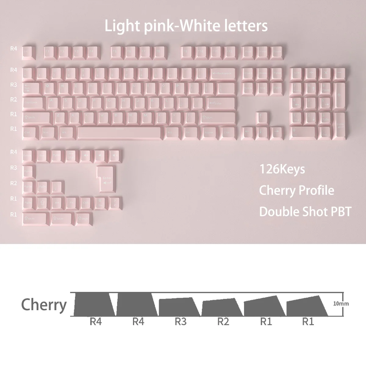 Pink-white letters