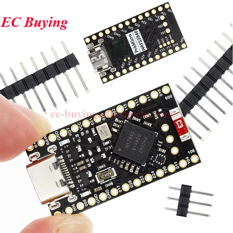 Promicro NRF52840 RP2040 Placa de desarrollo Wifi 2.4G Compatible con Bluetooth 5.0 ZigBee ¡Buen! Módulo de gestión de carga Nano V2.0 - imagen 2