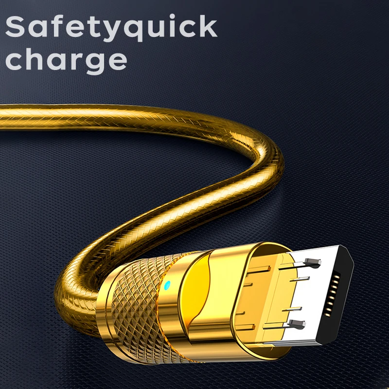 Cable de carga rápida Micro USB 100 A macho A Micro B para Xiaomi VIVO, Huawei, Honor, Samsung, Cable de datos de teléfono de alta velocidad, 2,0 W, 3A - imagen 5