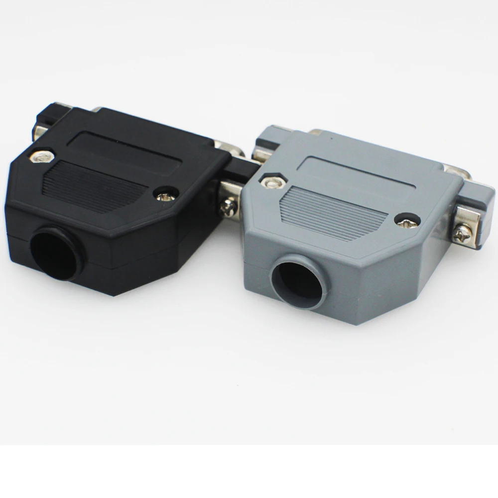 Cabeza de soldadura DB44, enchufe macho/hembra, Kit de carcasa de plástico de 3 filas, Conector de serie de 44 Pines, adaptador de D-SUB 44, carcasa gris y negra - imagen 3