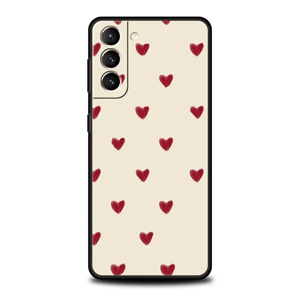 Funda de teléfono Love Heart para Samsung Galaxy S25 Edge S24 S23 S22 S20 Ultra S21 FE 5G S10 Plus, funda suave de TPU - imagen 3