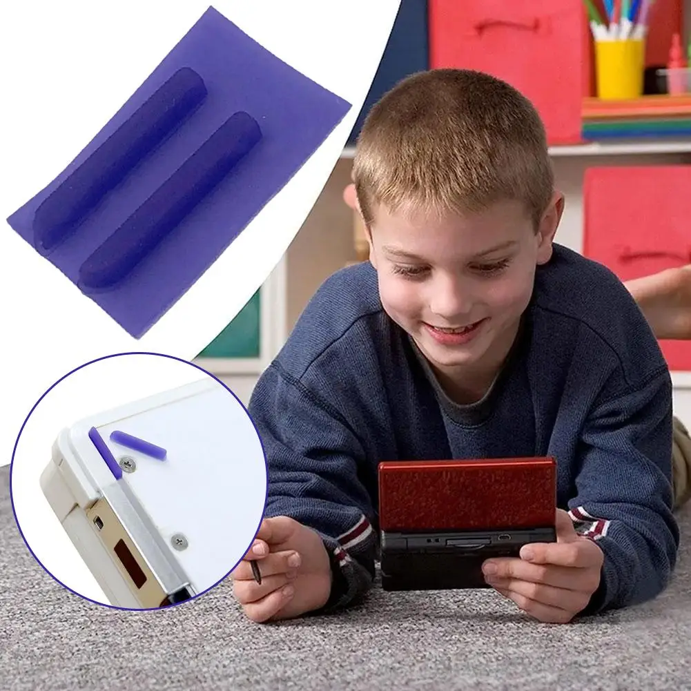 Para cubierta trasera 3DS, almohadilla de goma, cubierta inferior, tapón de goma para consola de juegos 3DS, tapón de goma, cubierta trasera, almohadilla de goma - imagen 4