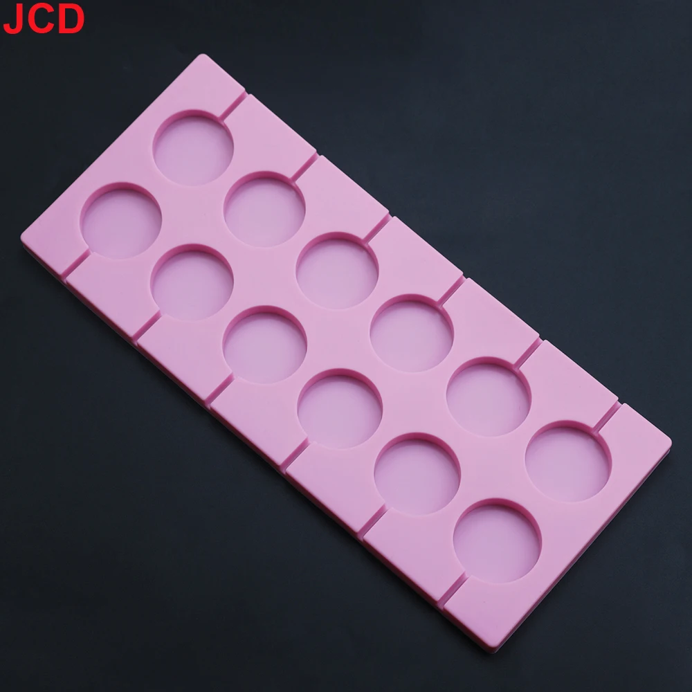 JCD-Moule à Sucettes en Silicone, 12 LatejSilicone, Outil de Cuisson de Bonbons au Chocolat, Décoration de Gâteau, Dessert, Bâton de Fromage Doux, 1 Pièce - imagen 3