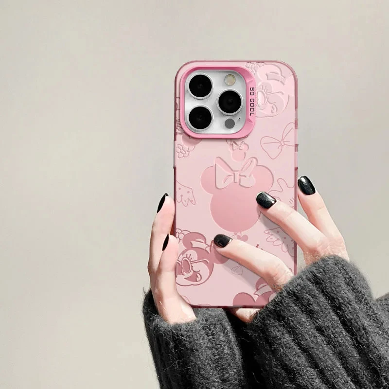 Funda bonita de Minnie Mickey Y2K de color rosa dulce para Xiaomi Redmi Note 10 11 12 13 13C 14 14C A1 A3 K60 Ultra Pro Plus 4G 5G - imagen 2