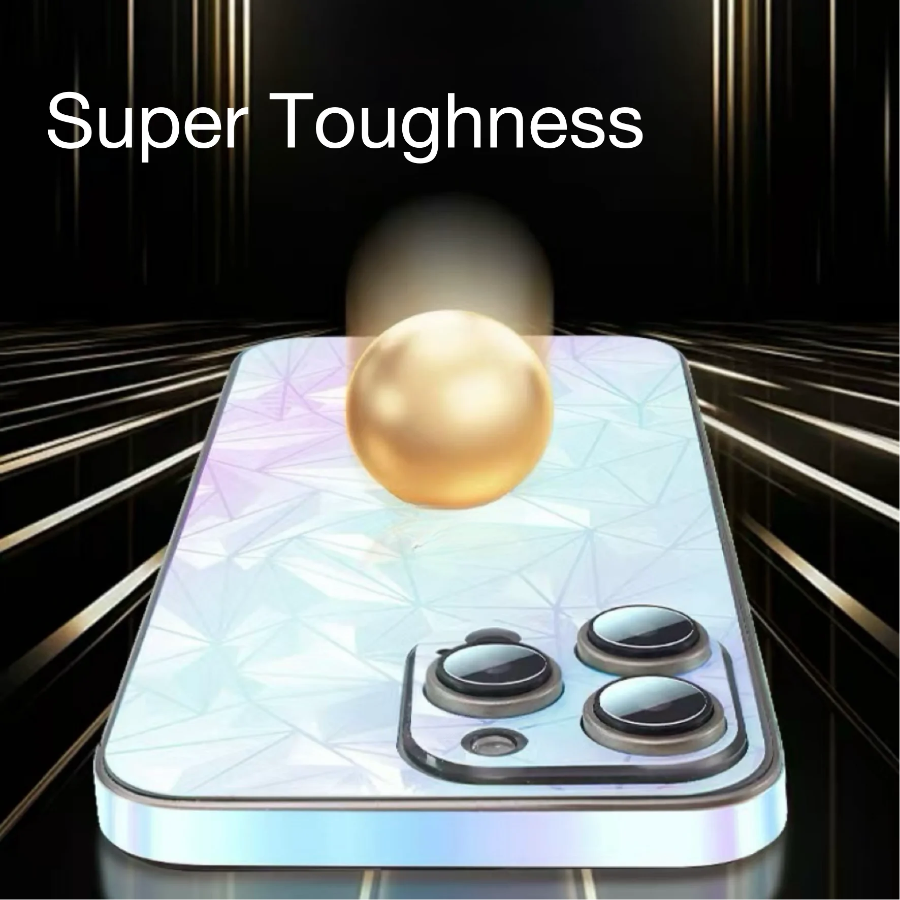 Para Apple iPhone 16 Pro Max 15 Plus 14 13 12, contraportada, borde, pegatina protectora luminosa - imagen 4