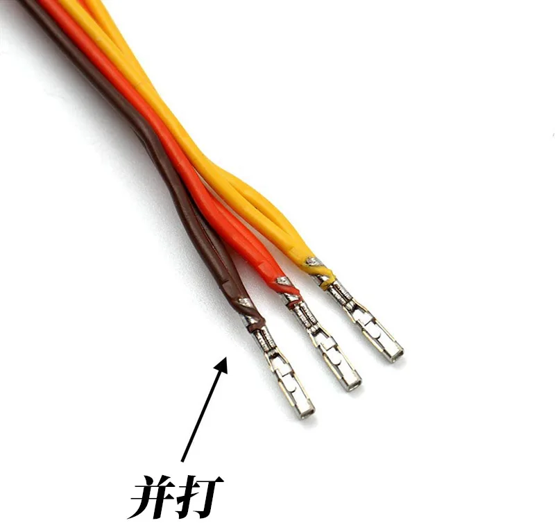 1 Uds. Enchufe de terminal de cable de conexión Servo de 30 núcleos de longitud y 5CM, luz de modelo de avión, ala fija de modelo de coche - imagen 5