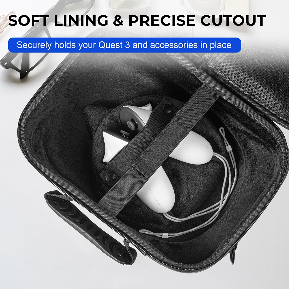 Carrying Case for Meta Quest 3 for BOBOVR M3 PRO Elite Strap Protective Bag Hard Shell Case for Travel and Storage - imagen 2