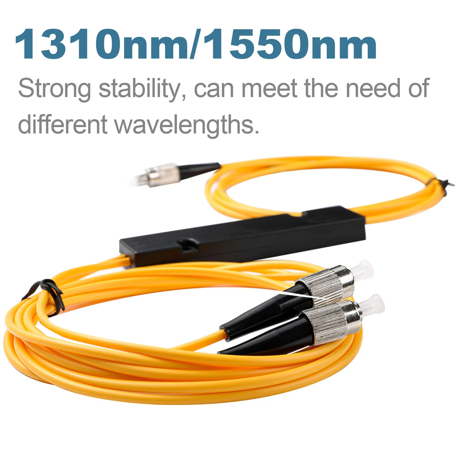 Divisor de Cable de fibra óptica 1x2 FC UPC PLC con acoplador de cableado de relación 50:50 de canal de distribución 1 a 2 para sistema GPON,FTTH,CATV - imagen 3