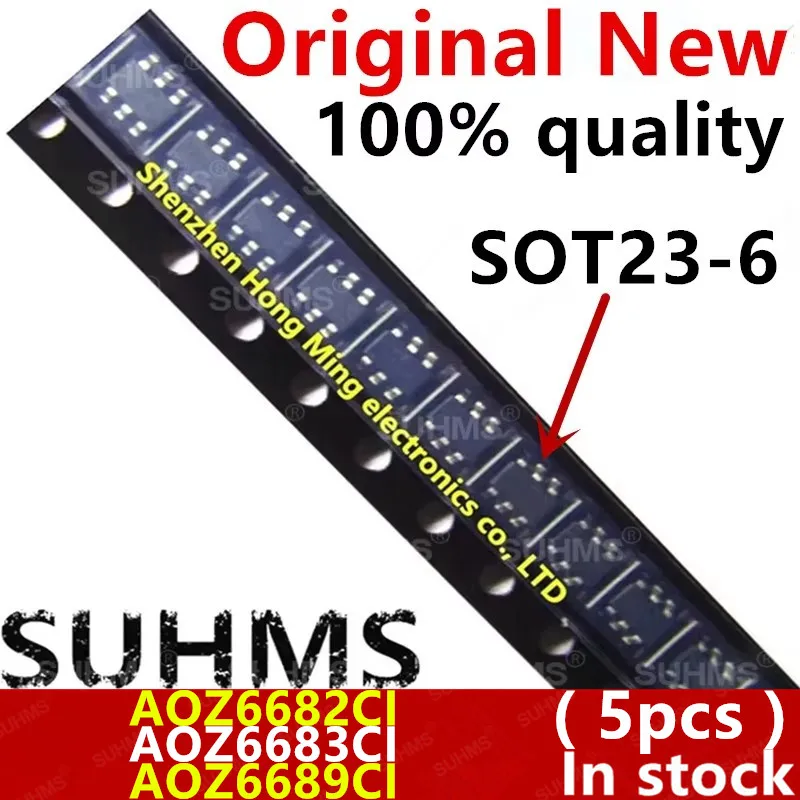 (5 piezas) 100% nuevo AOZ6682CI AOZ6682 AOZ6683CI AOZ6683 CLOR AOZ6689CI AOZ6689 SOT23-6