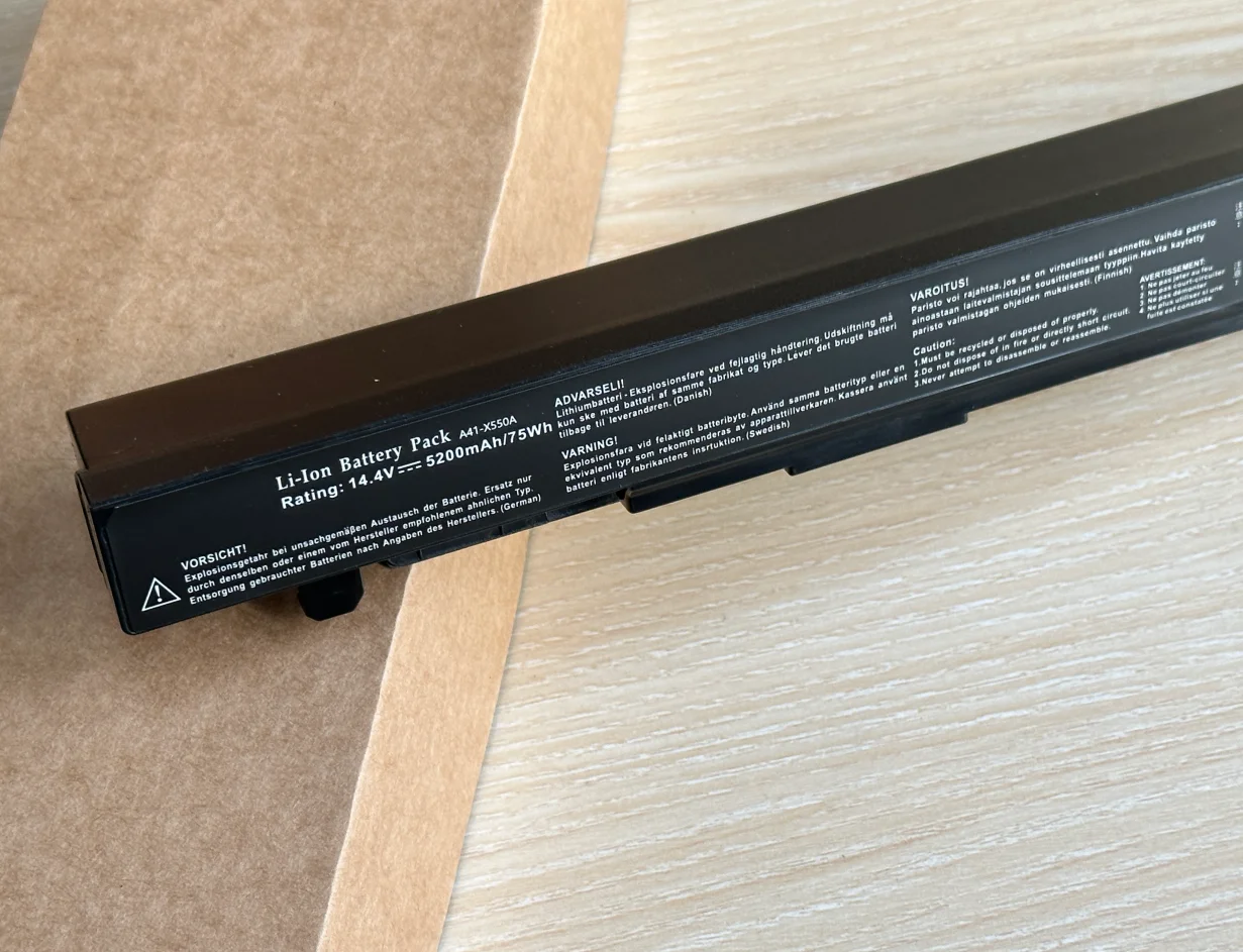 Batería de 8 celdas y 4400mAh A41-X550A para Asus R510C X550C X550L X550J R510L X550CA X552E X550V X550D R510 X550VX F550C K550L F550V P - imagen 2