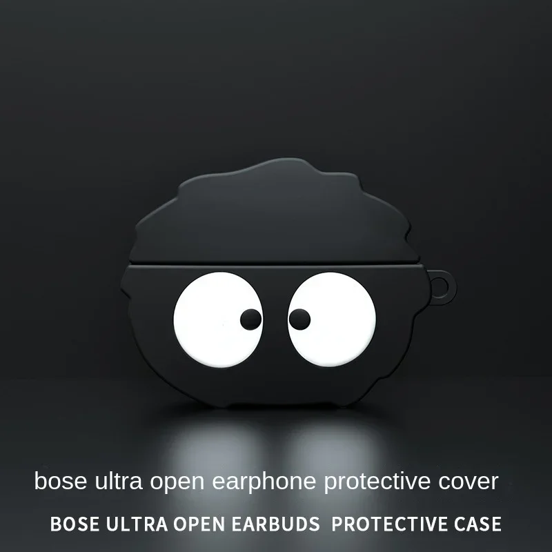 Funda de silicona para auriculares Bose Ultra abierta, colgante de astronauta lindo, llavero de dibujos animados