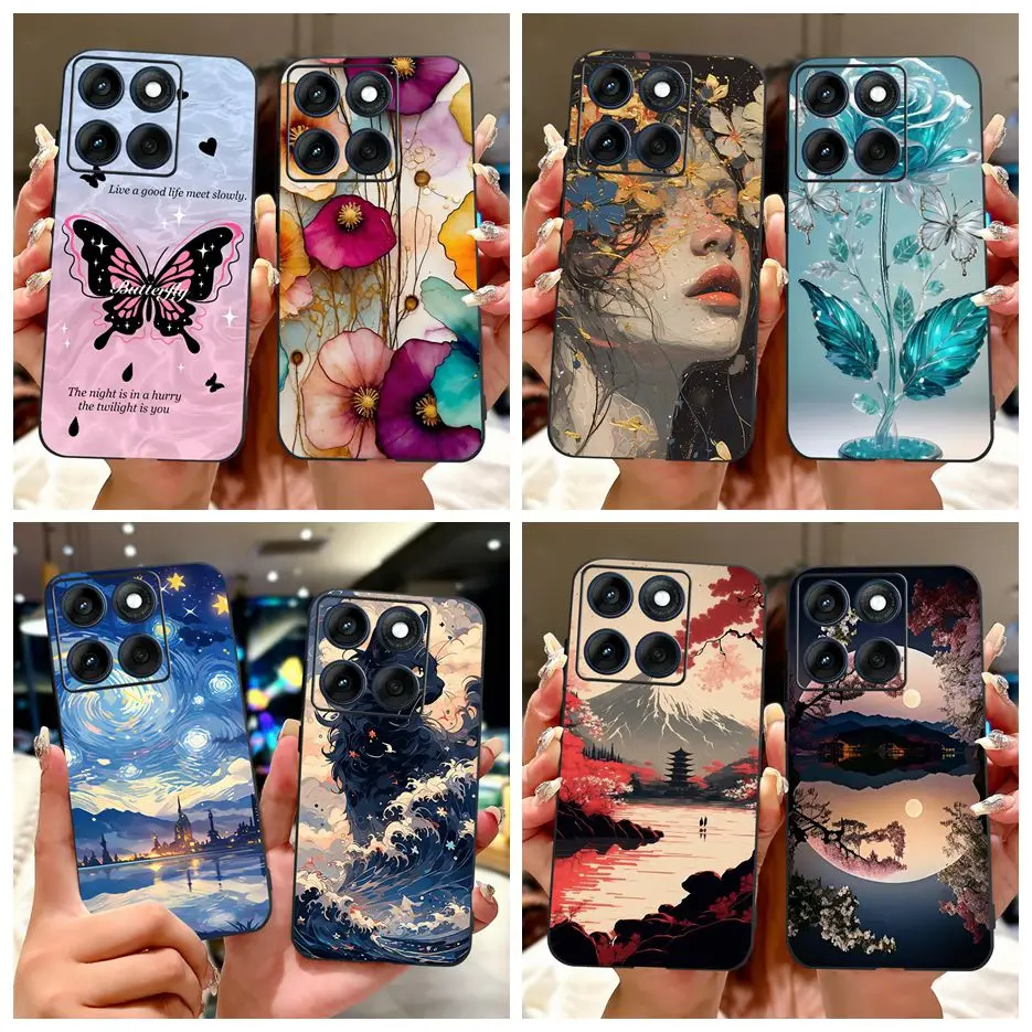 Para Motorola Edge 60 funda Edge 60S XT2505-1 funda pintada de moda funda de teléfono suave de TPU para Motorola Edge 60 Fusion Edge60 5G bolsas