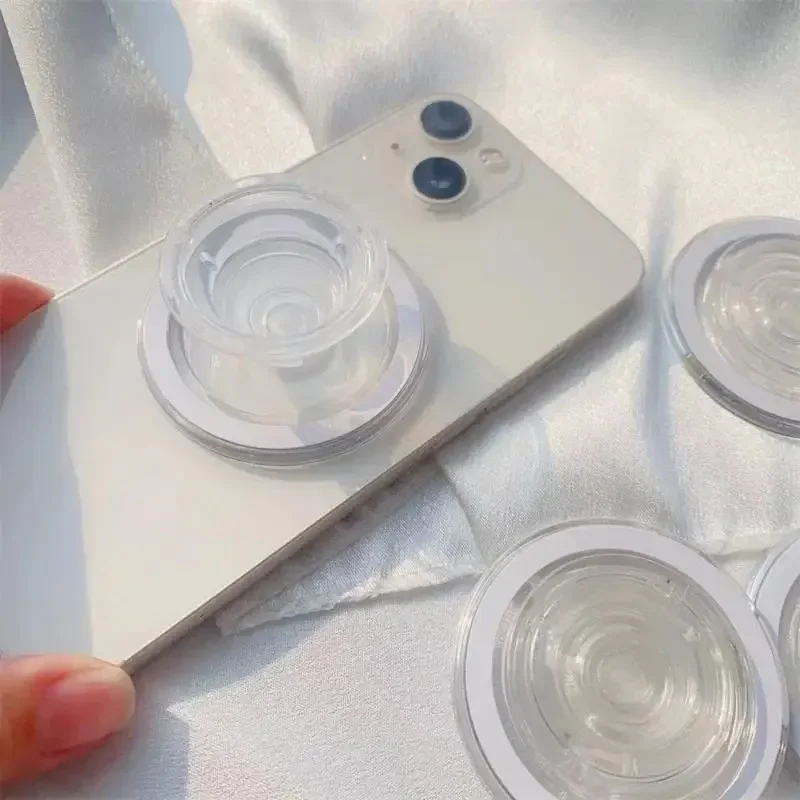 Anillo de agarre plegable magnético para teléfono móvil con anillo de hierro, soporte expansible para dedo, soporte para iPhone, Samsung, todos los teléfonos inteligentes - imagen 3