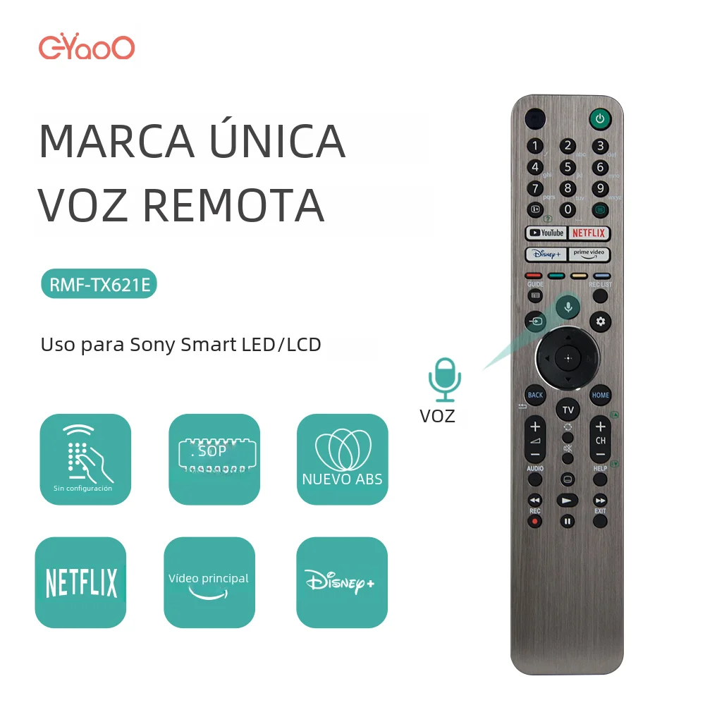 Bravia-RMF-TX600E inteligente 4K HD para televisor Sony, Control remoto por voz, retroiluminación, RMF-TX611E, XBR-75X850G, XBR-65X950G, XBR-75X90CH - imagen 2