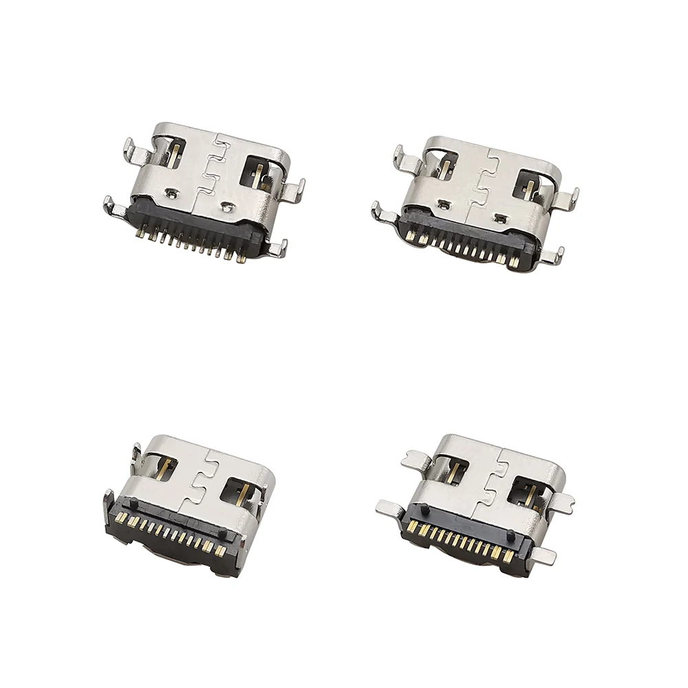 Conector USB tipo C de 40 piezas, Conector de puerto de carga hembra, 6/16 Pines, conector tipo C, soldadura PCB, SMD SMT, Adaptador tipo C para reparación de bricolaje - imagen 5