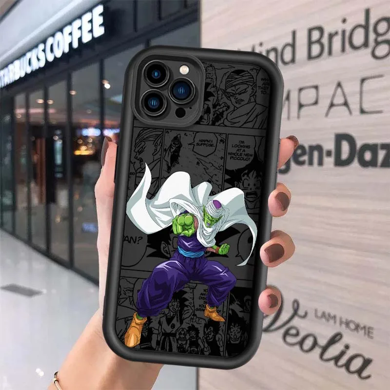 D-Dragon Ball Anime Piccolo para Apple iPhone 17 16 15 14 13 12 11 Plus Pro Max Eye Ladder funda de teléfono - imagen 3