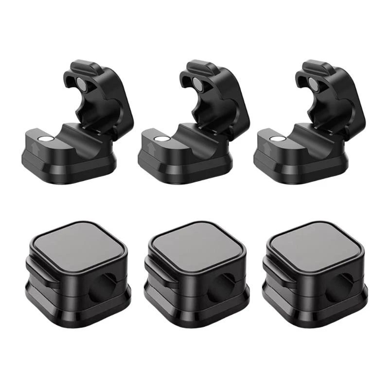 Cable cable magnético 12 piezas Cable escritorio organizadores alambre adhesivo para mesas noche para mesas - imagen 5