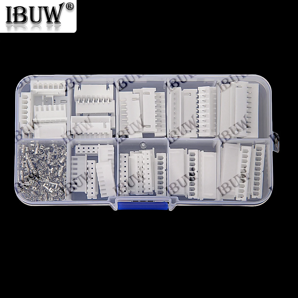 260 Uds XH2.54 terminales de 6/7/8/9/10 pines carcasa de plástico macho hembra conector de cable XH 2,54 6P 7P 8P 9P 10P KIT 6-10P - imagen 3