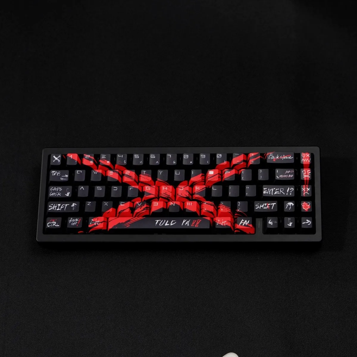 Juego de 78 teclas de objección, teclas con subcama de tinte PBT, teclas de perfil de cereza para teclado MX Switch 61 64 68 - imagen 3