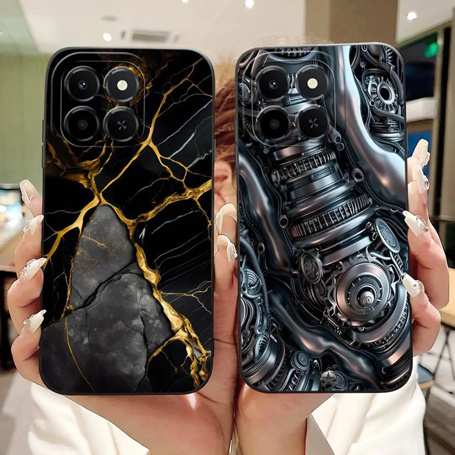 Funda de teléfono con pintura a la moda para Honor X6c, funda de silicona suave a prueba de golpes para Honor X6C 4G NIC-LX1 LX2 LX3, parachoques - imagen 3