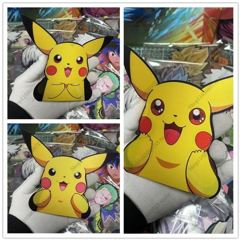 Pokemon 3D pegatinas de gradiente mágico Pikachu Psyduck Gengar ordenador caja de equipaje refrigerador teléfono pegatinas de coche regalos divertidos de Anime - imagen 4