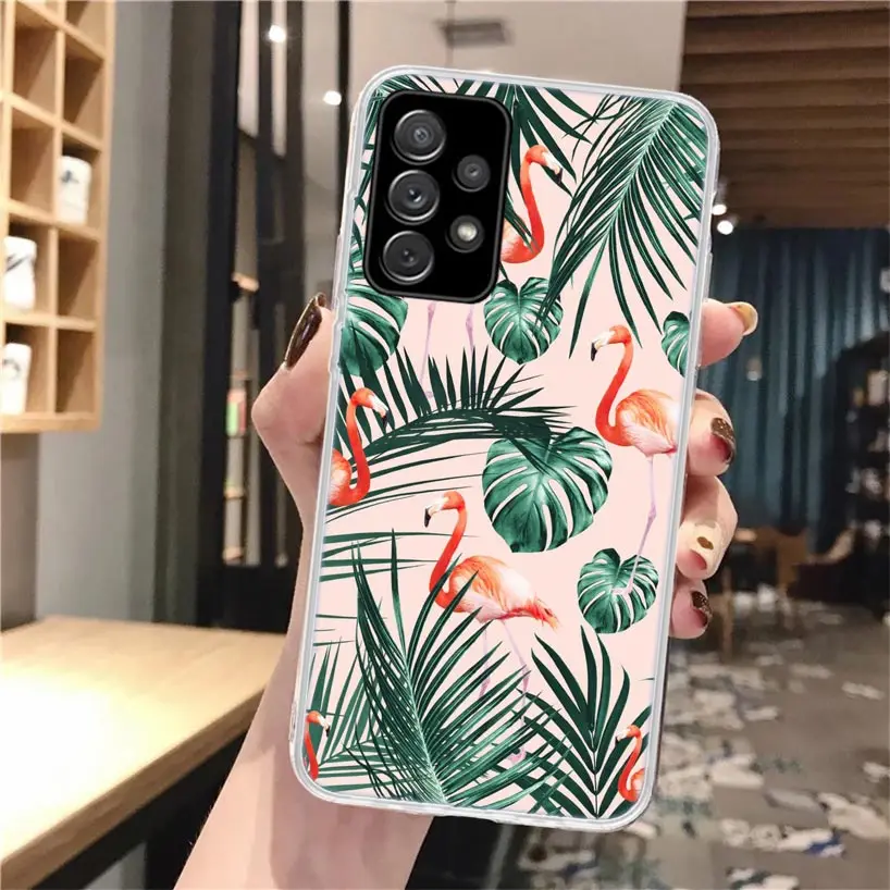Funda de teléfono de hojas verdes de plantas tropicales de verano para Samsung Galaxy A56 A55 A54 A53 A16 A15 A14 A13 A36 A35 A34 A33 A26 A25 A24 A23 - imagen 5