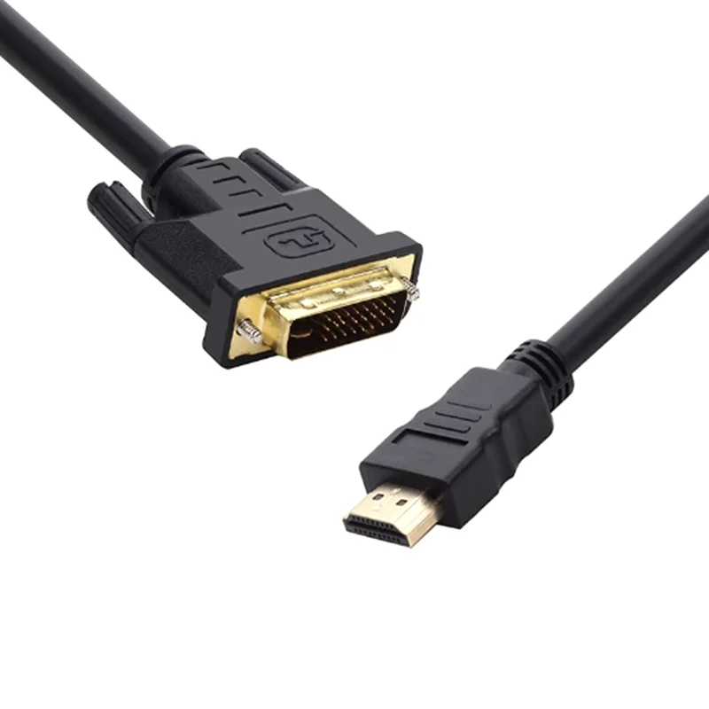Adaptador DVI compatible con HDMI de 0,3 M, 1080P, DVI bidireccional 24 + 24 + 5 pines a Cable HD para Monitor de tarjeta gráfica de PC Xbox PS4/3 - imagen 3