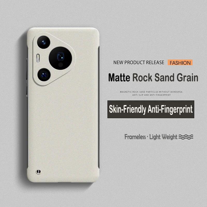 Funda ultrafina sin marco de piel esmerilada mate de lujo para Huawei Puro 70 Pro cubierta trasera de protección de lente dura