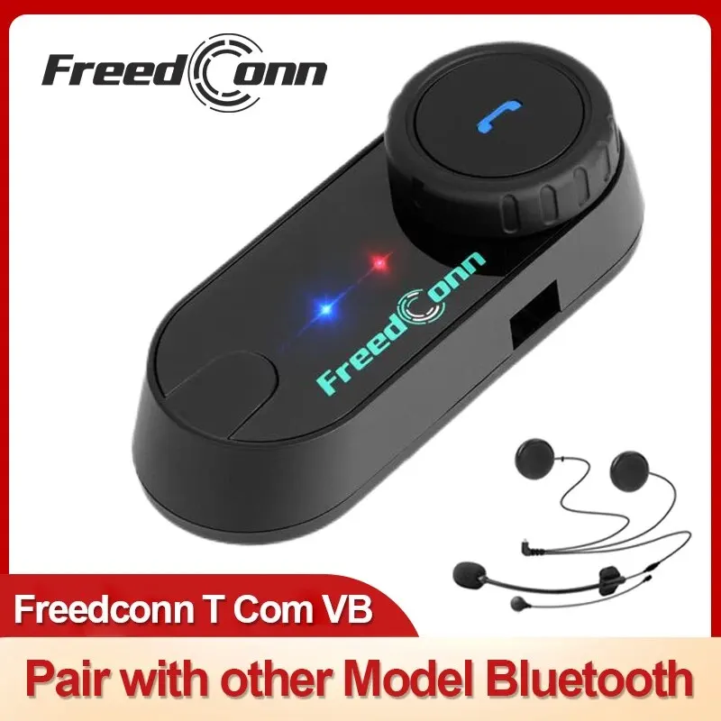 Freedconn-auriculares estéreo para casco de motocicleta, interfono de comunicación inalámbrica con Bluetooth, manos libres, para compartir música, 6 conductores - imagen 2