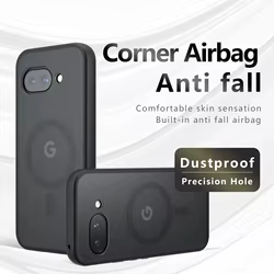 Para Google Pixel 9 A Funda de lujo armadura esmerilada Magsafe imán contraportada para Pixel 9A carga inalámbrica Funda a prueba de golpes