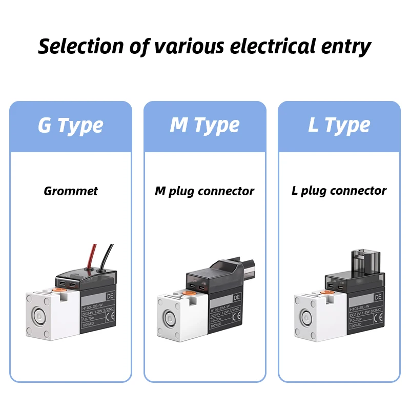 Válvula de aire de válvula solenoide miniatura de alta frecuencia, 3 puertos, 2 posiciones, normalmente cerrada, 10mm, 30Hz, DC24V, DC12V, DC6V, AC220V - imagen 4
