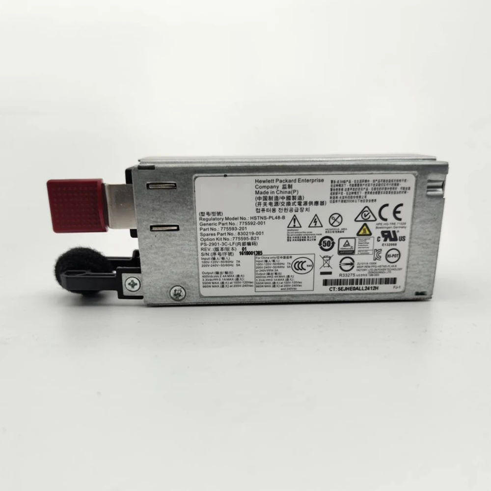 DL20 160 G9 900W Fuente de alimentación del servidor 775595-B21 775592-001 HSTNS-PL48-B