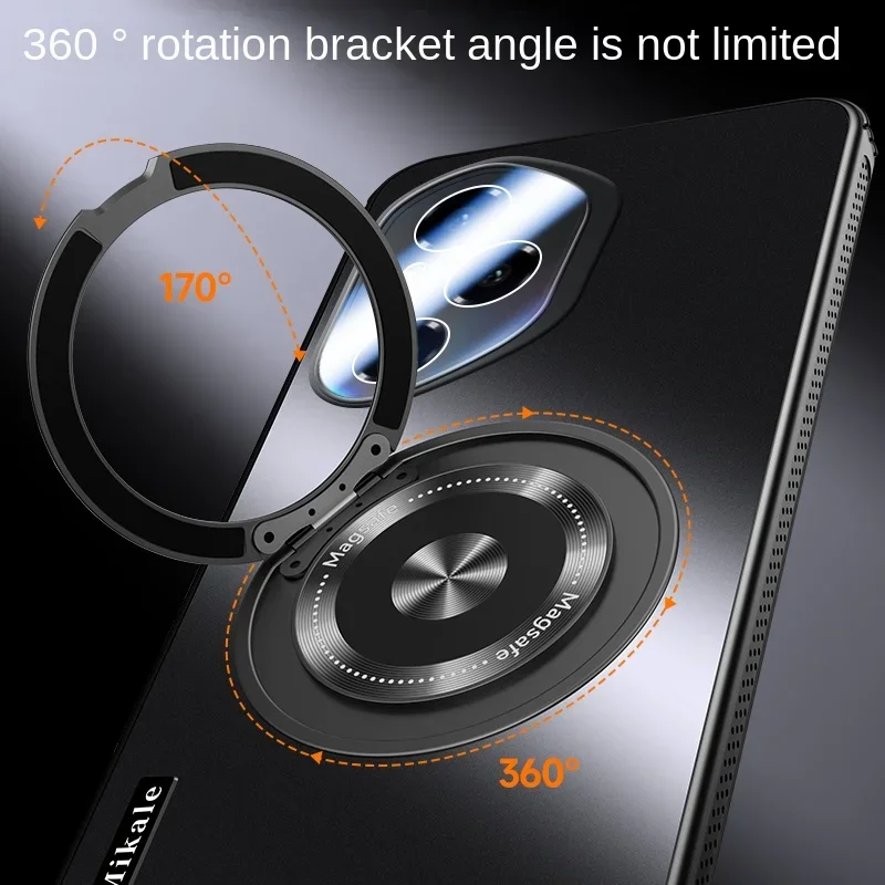 Para Honor 300 Ultra Honor300 200 Pro lente cámara película mate estuche rígido para Honor 300 Pro magnético para Magsafe anillo titular cubierta - imagen 2