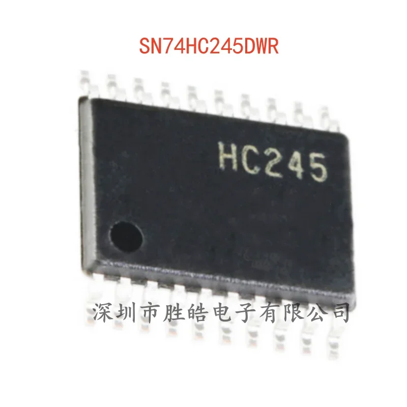 (10 uds) nuevo SN74HC245DWR 74HC245 salida de tres estados Chip transceptor de Bus de ocho vías SOIC-20 circuito integrado