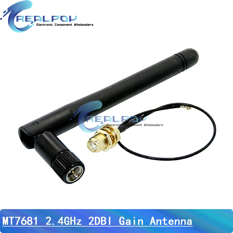 Módulo serie Wifi ESP8266 ESP-07 con antena SMA inalámbrica de 11cm 2,4G, ganancia de 2dB 2,5dB para Cable adaptador NRF24L01 PA de 20cm - imagen 2