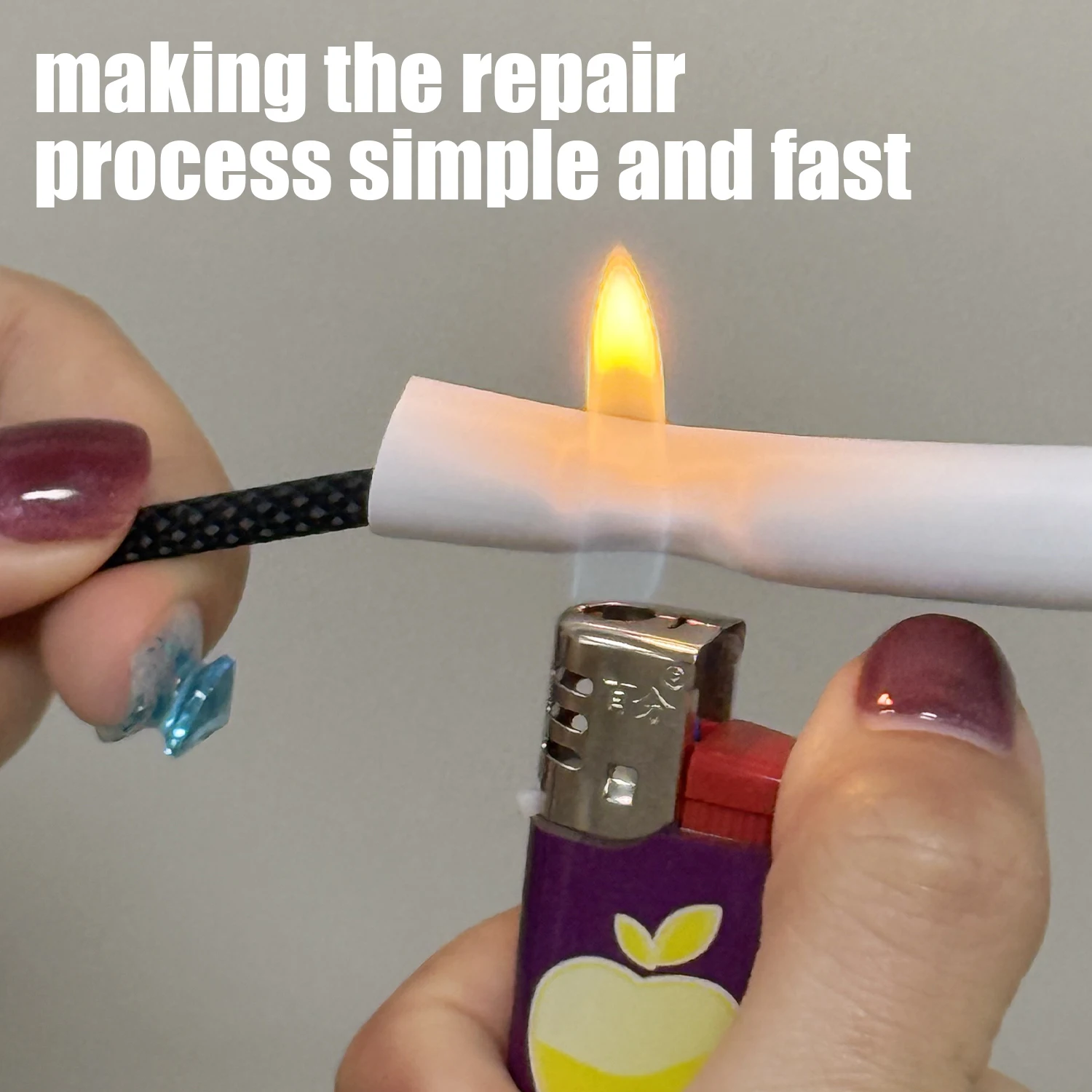 Tubo termorretráctil para reparación de cables de datos, resistente a los arañazos, antifractura, cubierta protectora para cables de cargador, funda de tubo termorretráctil - imagen 4