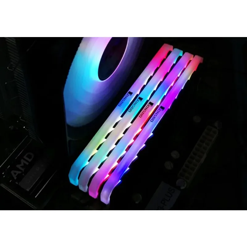 Disipador de calor RAM de aluminio, radiador de luz RGB 265, chaleco de enfriamiento de memoria de escritorio - imagen 4