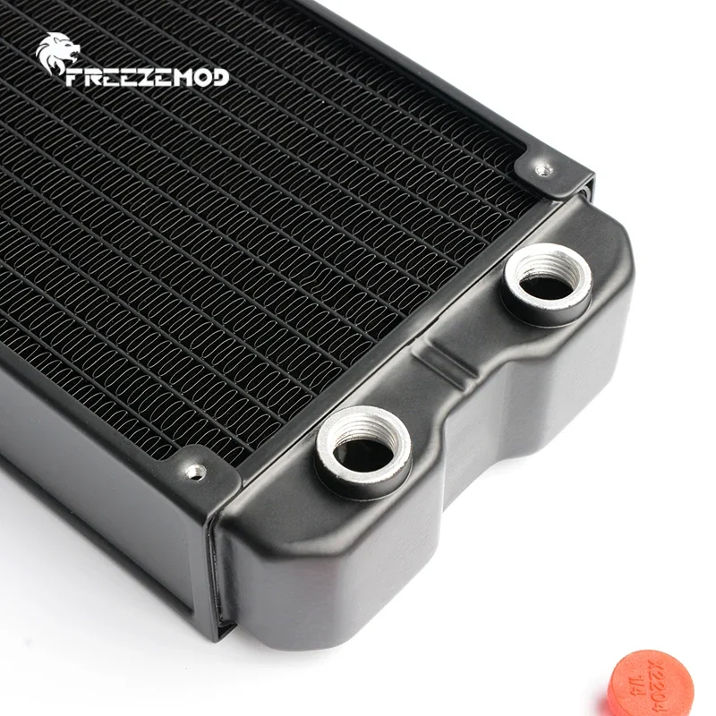 Radiador de aluminio de 360mm con refrigeración por agua para PC, disipador de calor de doble capa G1/4 de 45mm de espesor, pieza de gabinete para jugadores DIY - imagen 3