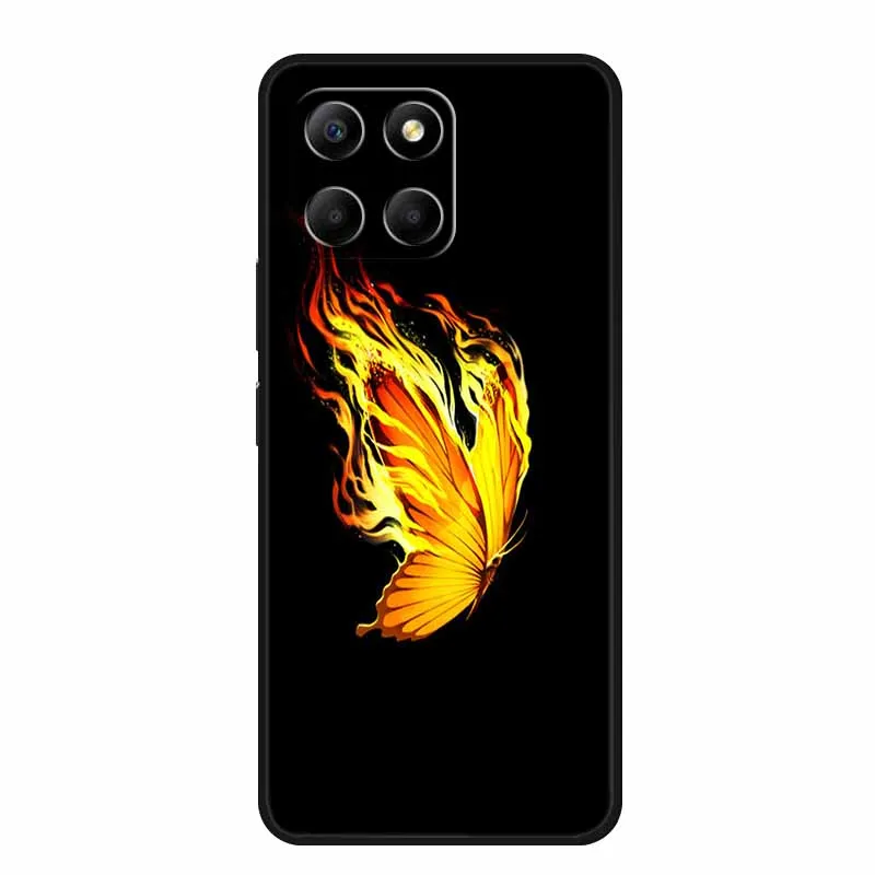 Para Honor X6a funda animales TPU silicona suave teléfono contraportada para Huawei Honor X6a HonorX6A 2023 protección lobo negro Cool Capa - imagen 3