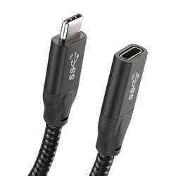 Cable Extensión USB-C 100 W, 10 Gbps y 4K para Carga y Datos